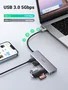 UGREEN Concentrador USB-C a 4 Puertos USB 3.0 Gris 70336