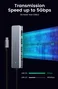 UGREEN Concentrador USB-C a 4 Puertos USB 3.0 Gris 70336