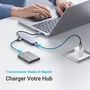 UGREEN Concentrador USB 4 Puertos USB 3.0 + USB-C - Gris
