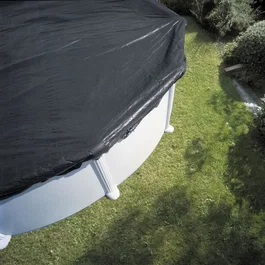 Gre Cobertor de Invierno para Piscina de 3.50 m, Cubierta de Polietileno 120g/m2 Diametro 4.40 m, Incluye Cuerda Elastica y Tensor