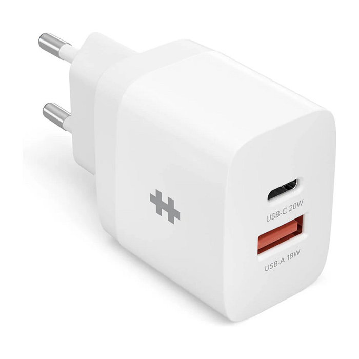 Hyper HyperJuice HJ205EU Cargador 20W USB-C y USB-A Blanco Hyper HyperJuice HJ205EU Cargador 20W USB-C y USB-A Blanco