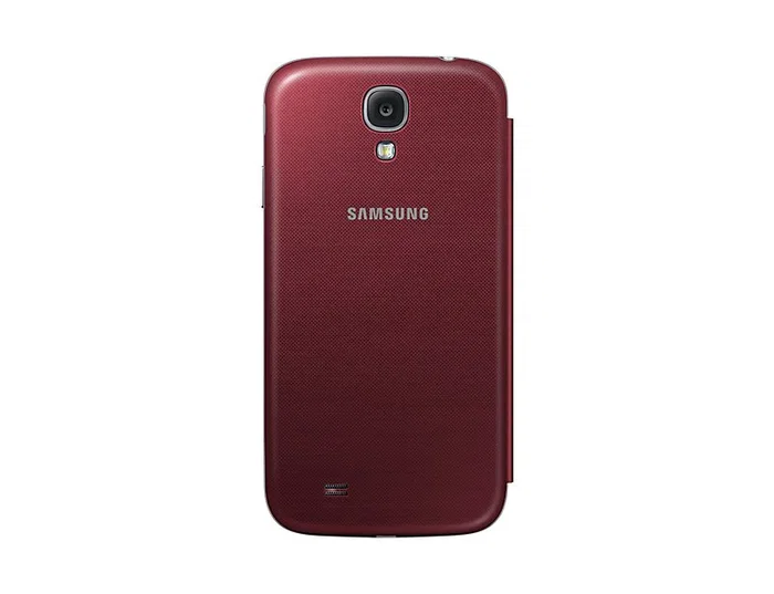 Samsung Flip Cover Sustituta Funda Libro Marrón para Galaxy S4, Modelo EF-FI950B, Protección de Pantalla