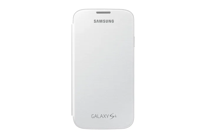 Samsung Flip Cover Sustituta Funda Libro Marrón para Galaxy S4, Modelo EF-FI950B, Protección de Pantalla