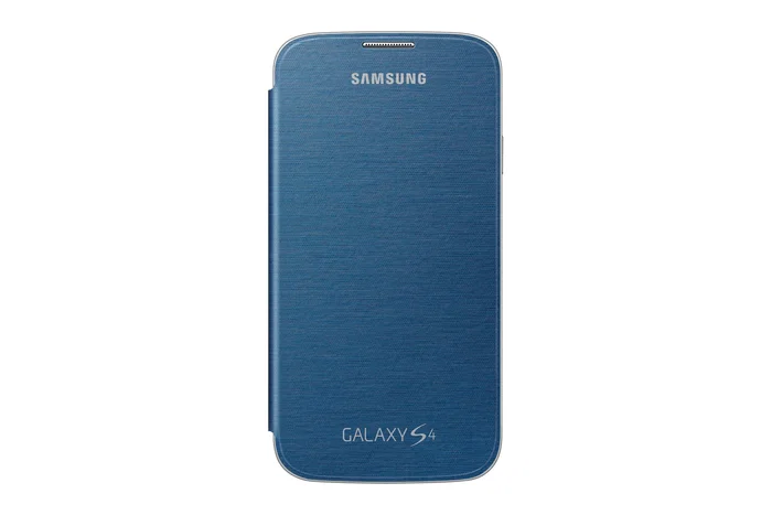 Samsung Flip Cover Sustituta Funda Libro Marrón para Galaxy S4, Modelo EF-FI950B, Protección de Pantalla