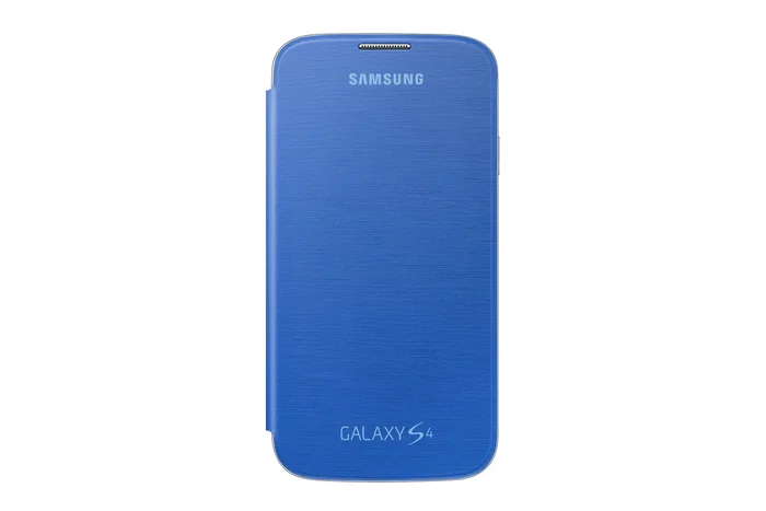 Samsung Flip Cover Sustituta Funda Libro Marrón para Galaxy S4, Modelo EF-FI950B, Protección de Pantalla