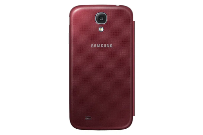 Samsung Flip Cover Sustituta Funda Libro Marrón para Galaxy S4, Modelo EF-FI950B, Protección de Pantalla