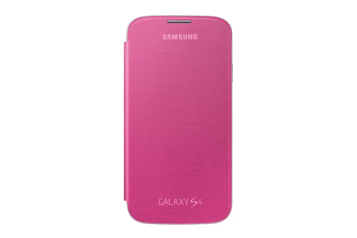 Samsung Flip Cover Sustituta Funda Libro Marrón para Galaxy S4, Modelo EF-FI950B, Protección de Pantalla