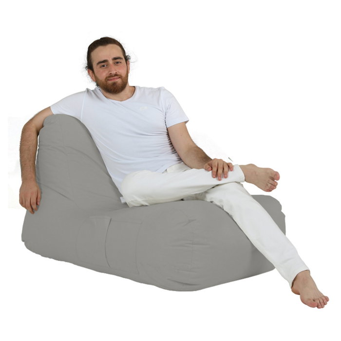 Atelier Del Sofa Puf de Jardín Fume - Máxima Comodidad y Relax para Exteriores