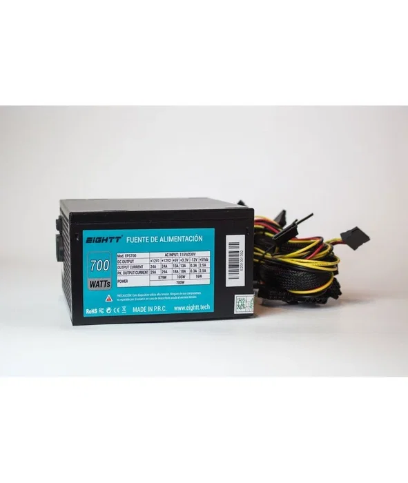 Eightt EPS700 Fuente de alimentación 700W ATX Negro