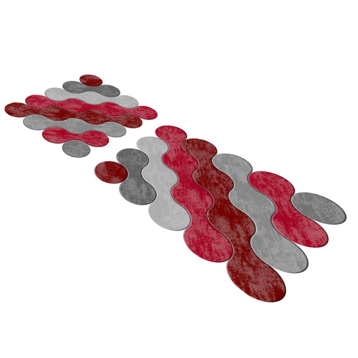 Mijölnir 21011715Kz Juego de Alfombras de Baño 100% Poliéster Rojo Antideslizante Antibacteriano Lavable a Máquina 50x60cm 60x100cm Mijölnir 21011715Kz Juego de Alfombras de Baño 100% Poliéster Rojo Antideslizante Antibacteriano Lavable a Máquina 50x60cm 60x100cm