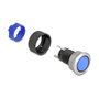 DeLOCK 22049 Interruptor pulsador LED azul de plástico
