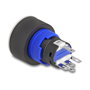 DeLOCK 22049 Interruptor pulsador LED azul de plástico