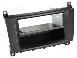 ACV Bastidor de montaje de radio para Mercedes 2 DIN, negro