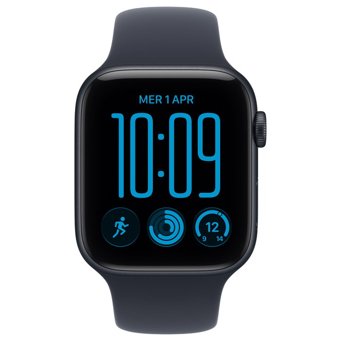 Apple Watch SE 3 44mm GPS Aluminio Midnight con correa Sport Band azul marino M/L