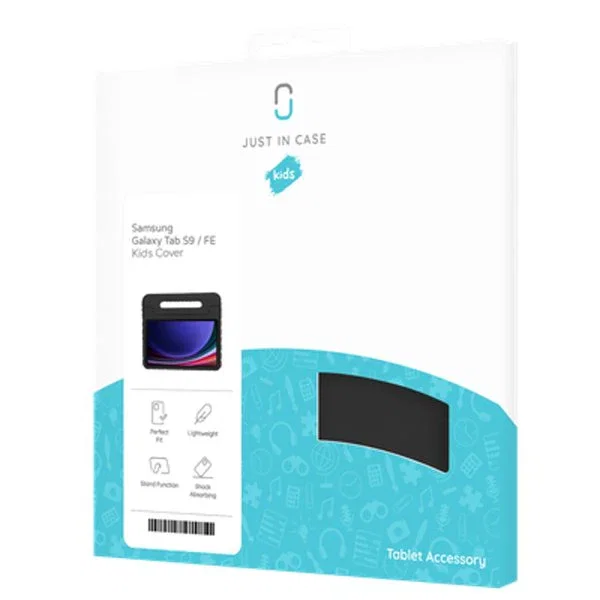 Just in Case Funda para Samsung Galaxy Tab S9 / S9 FE de 27,7 cm (10.9") Negro - Compatible, Resistente a Golpes y Rayones, Modo Espera, Material EVA