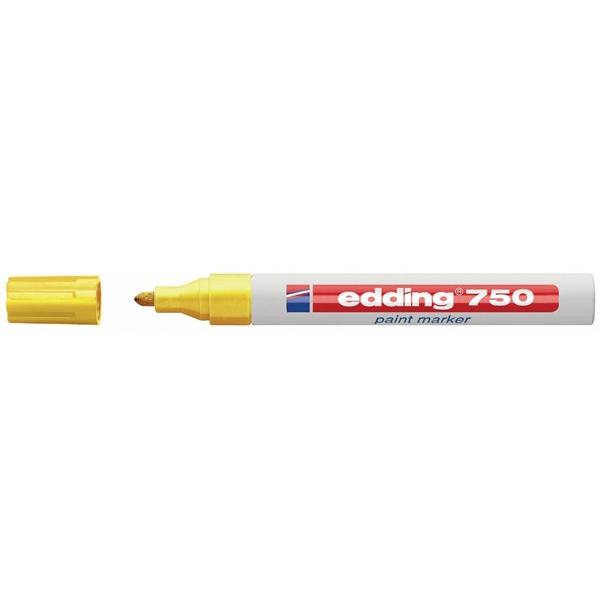 Edding 750 Marcador Permanente Amarillo 2-4 mm Edding 750 Marcador Permanente Amarillo 2-4 mm