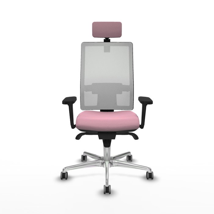 PIQUERAS Y CRESPO Silla de oficina Horna Rosa y Blanco con Mecanismo Sincro PIQUERAS Y CRESPO Silla de oficina Horna Rosa y Blanco con Mecanismo Sincro