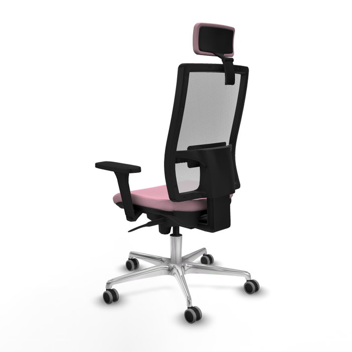 PIQUERAS Y CRESPO Silla de oficina Horna Rosa y Blanco con Mecanismo Sincro PIQUERAS Y CRESPO Silla de oficina Horna Rosa y Blanco con Mecanismo Sincro