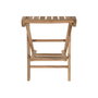 DKD Home Decor Taburete Teca Plegable Marrón Natural