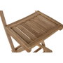 DKD Home Decor Taburete Teca Plegable Marrón Natural