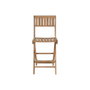 DKD Home Decor Taburete Teca Plegable Marrón Natural