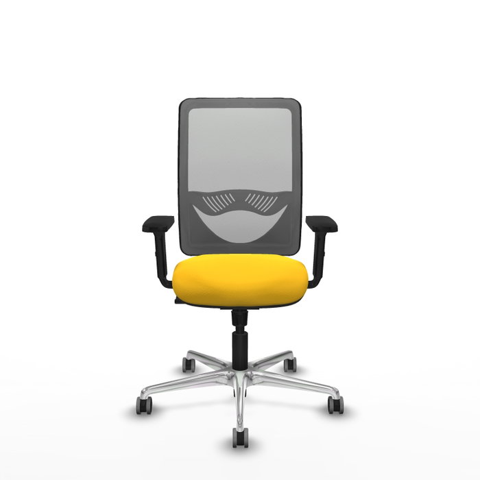 PIQUERAS Y CRESPO Silla de oficina Zulema con mecanismo Sincro, Amarillo y Gris PIQUERAS Y CRESPO Silla de oficina Zulema con mecanismo Sincro, Amarillo y Gris