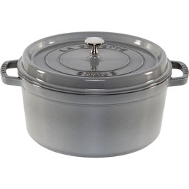 Staub La Cocotte 28cm Round Cast Iron, Graphite Grey