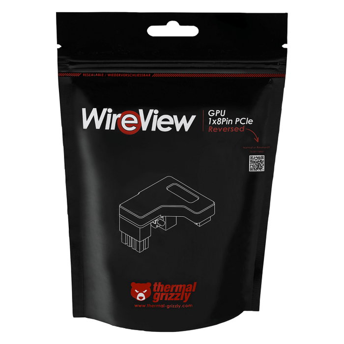Thermal Grizzly WireView GPU 1x8Pin PCIe, schwarz