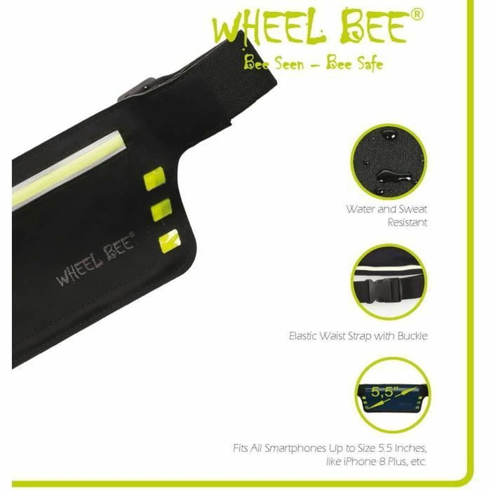 Schildkrot Wheel Bee Running Night Runner Cinturón para correr con luz LED Schildkrot Wheel Bee Running Night Runner Cinturón para correr con luz LED