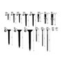 Black+Decker Set de 560 piezas de tornillos, tacos y clavos