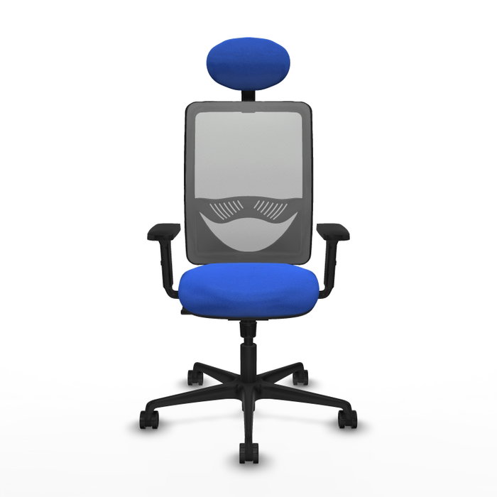 PIQUERAS Y CRESPO Silla de oficina Zulema con mecanismo Sincro, Azul y Gris PIQUERAS Y CRESPO Silla de oficina Zulema con mecanismo Sincro, Azul y Gris