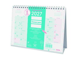 Finocam Calendario de Sobremesa Triangular Chic 2027 Turquesa