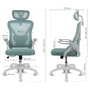 Drift DRAIR35 Silla Gaming Ergonómica con Respaldo de Malla, Ajustable (90-120°), para 120 kg, Color Blanco/Turquesa