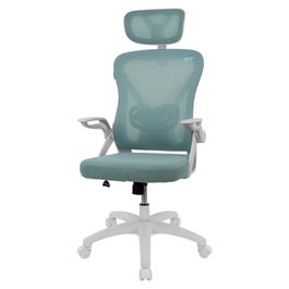 Silla Gaming Drift DRAIR35 Blanca Turquesa Ergonómica Transpirable Reposabrazos Abatibles Reclinable 120°