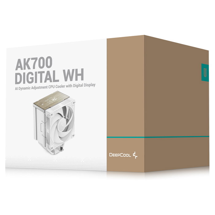 Deepcool AK700 DIGITAL WH Refrigerador de aire 12 cm Blanco con pantalla incorporada Deepcool AK700 DIGITAL WH Refrigerador de aire 12 cm Blanco con pantalla incorporada