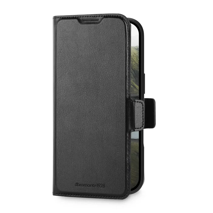 Dbramante1928 Oslo Pro Funda Tipo Libro para Apple iPhone 17 (17 cm / 6.7") Negro - Compatible con MagSafe, con Cierre Magnético y 3 Bolsillos para Tarjetas
