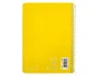Liderpapel Cuaderno espiral A5 Witty tapa dura amarillo 80h 90gr cuadro 4mm