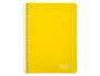 Liderpapel Cuaderno espiral A5 Witty tapa dura amarillo 80h 90gr cuadro 4mm