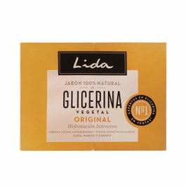 Lida Jabón 100% Natural Glicerina Original Pack 2 x 125 g