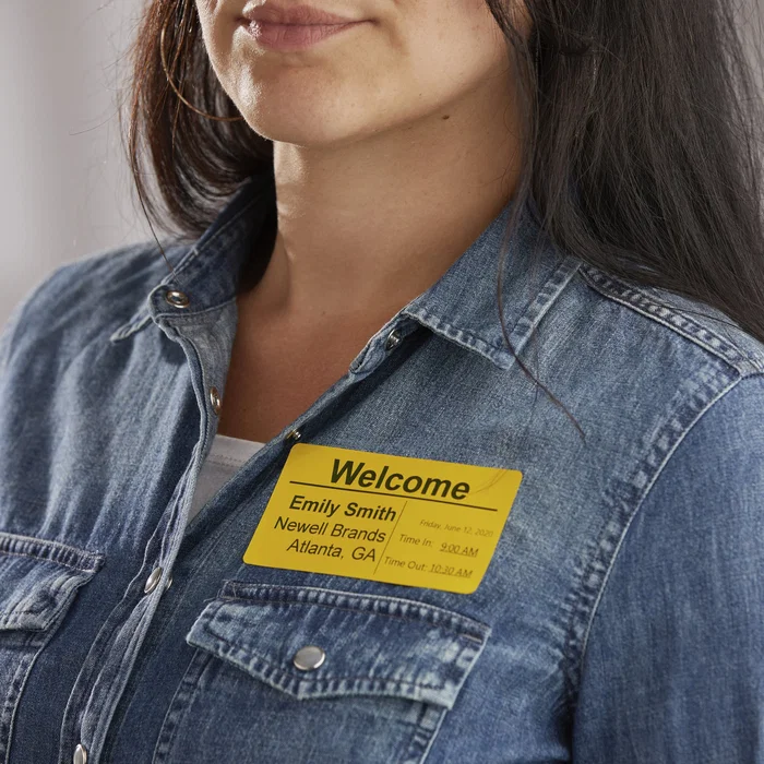 DYMO 2133400 - Etiquetas de Transferencia Térmica LabelWriter, 54x101mm (Ancho x Largo), Amarillo, Adhesivo Desmontable, 220 Unidades