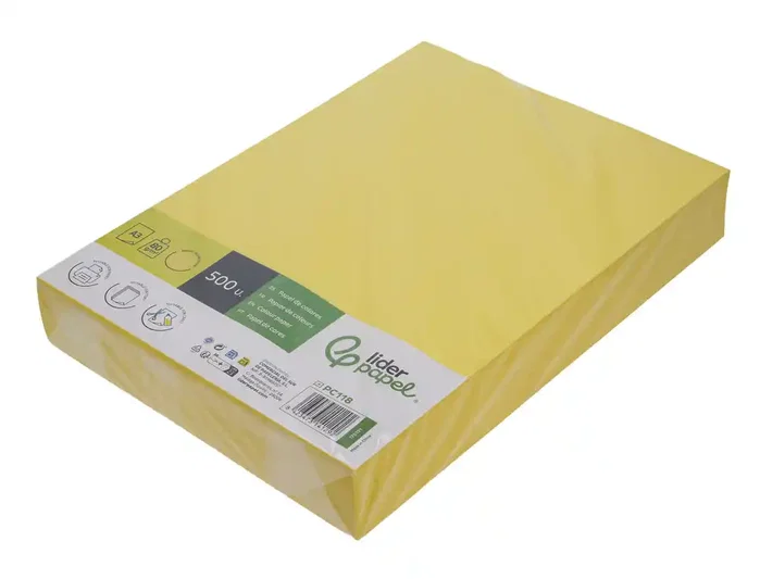 Liderpapel Papel de color Din A3 Amarillo intenso 80 g Liderpapel Papel de color Din A3 Amarillo intenso 80 g