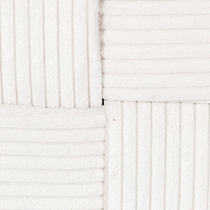 Home Deco Factory Puf Trenzado Beige Colección Cocooning - Banco o Taburete de Madera