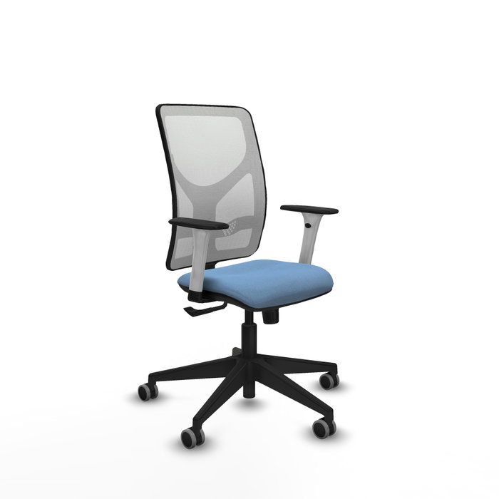 PIQUERAS Y CRESPO Silla de oficina Motilla con mecanismo Sincro, Azul cielo y Blanco PIQUERAS Y CRESPO Silla de oficina Motilla con mecanismo Sincro, Azul cielo y Blanco