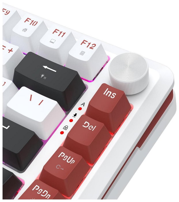 Redragon Stormhunter K721WRB-RGB Teclado Gaming Mecánico Wired Retroiluminado Blanco