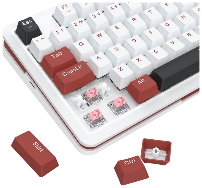 Redragon Stormhunter K721WRB-RGB Teclado Gaming Mecánico Wired Retroiluminado Blanco