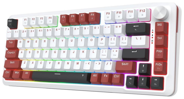 Redragon Stormhunter K721WRB-RGB Teclado Gaming Mecánico Wired Retroiluminado Blanco