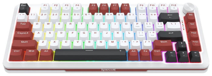 Redragon Stormhunter K721WRB-RGB Teclado Gaming Mecánico Wired Retroiluminado Blanco