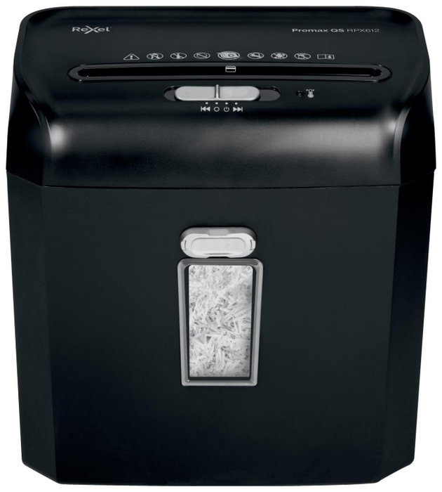 REXEL ProMax RPX612 Destructora de papel Corte cruzado Negro REXEL ProMax RPX612 Destructora de papel Corte cruzado Negro