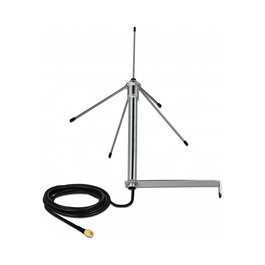 DeLOCK Antena Omnidireccional 433 MHz SMA con Cable RG-58 de 3m Plata