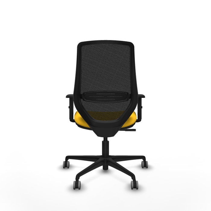 PIQUERAS Y CRESPO Silla de oficina Mardos Amarillo y Negro
